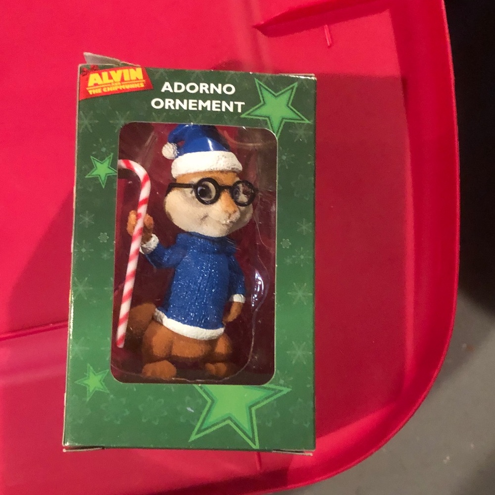 Alvin The Chipmunks Christmas Ornament - Blue Sweater